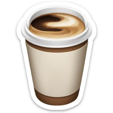 Coffee in winter sticker