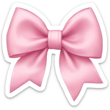 Baby pink bow  sticker