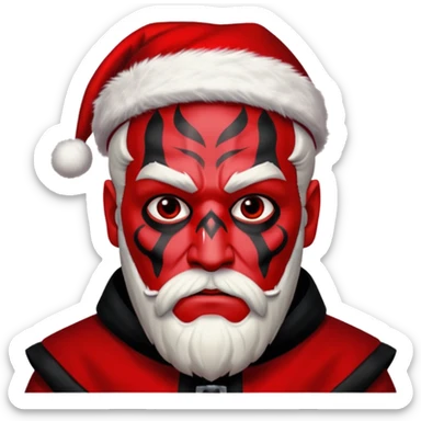darth maul santa sticker