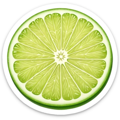 lime slice sticker