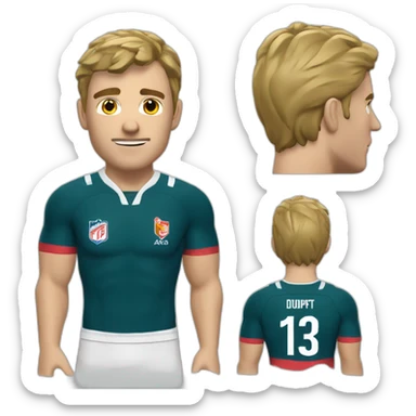 Antoine Dupont le rugbyman sticker