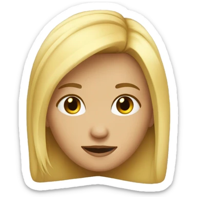 Blond therian girl sticker