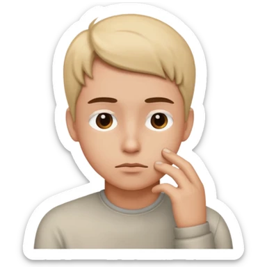 image, where developer think about telling somebody something sticker