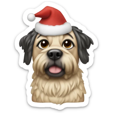 Mops Christmas style sticker