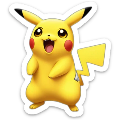 picachu being amazed meme sticker