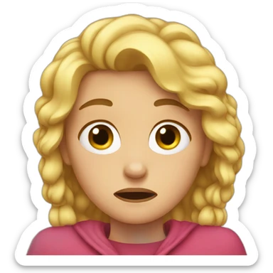 Crying heidi sticker