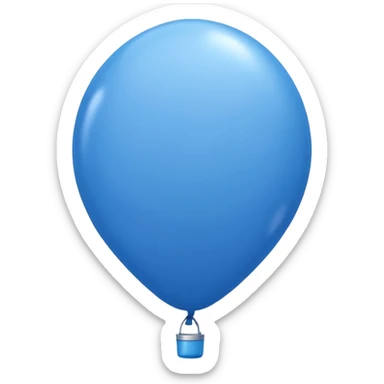 pretty blue balloon sticker
