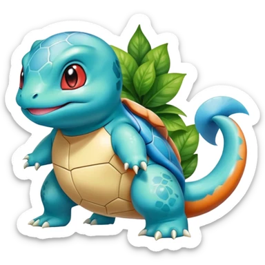 Shiny Exotic Bulbasaur-Squirtle-Charmander-Hybrid-Creature sticker