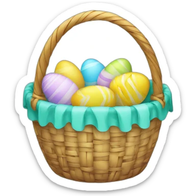 easter basket sticker