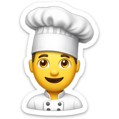 chef down hat sticker