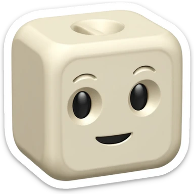 plain ivory robux sticker