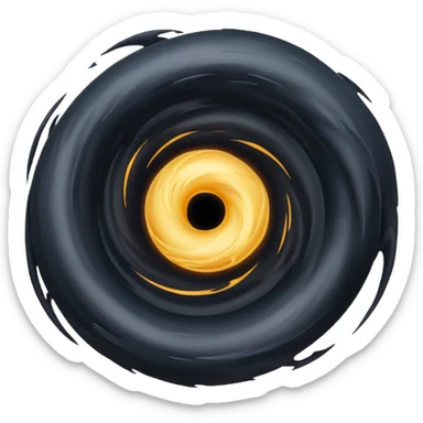 the darkest part of my black hole sticker