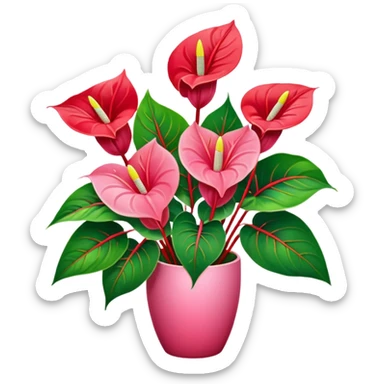 orchidee - sonnenblume - anthurienstrauss - ohne blumenvase, ohne blumentopf sticker