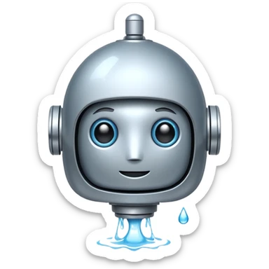 water Drop robot sticker