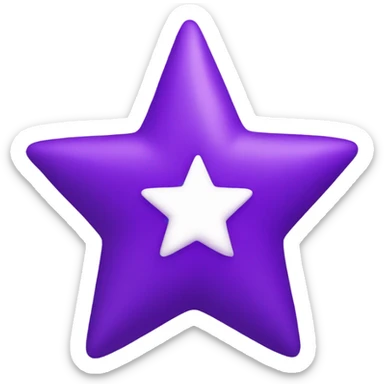 Purple star sticker