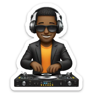 dj saludando sticker