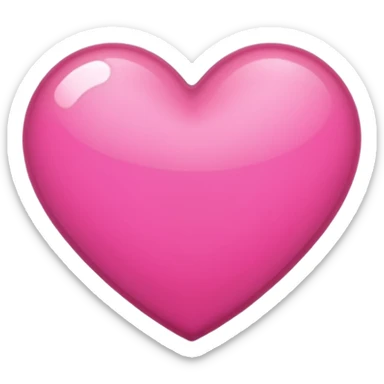 heart with black and pink highlights sticker