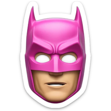 adam west pink batman sticker