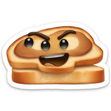 beans on toast skateboarding sticker