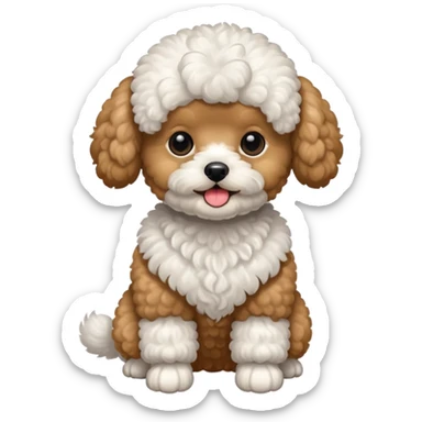 toy poodle sticker