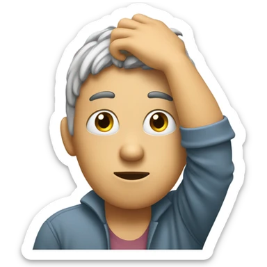 Wiping forehead whew sticker