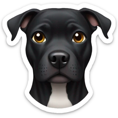 black pitbull  sticker