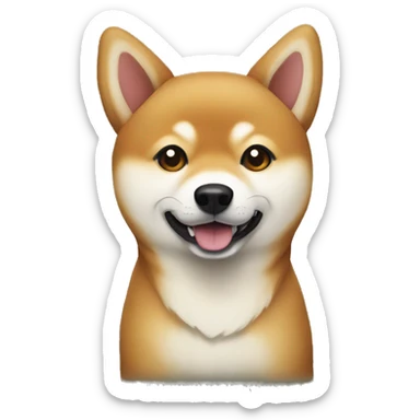 Christmas shiba inu sticker