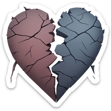 Heart broken  sticker