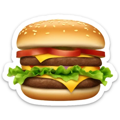 Vegan burguer sticker