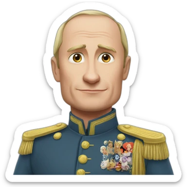 putin disney pixar animation movie sticker