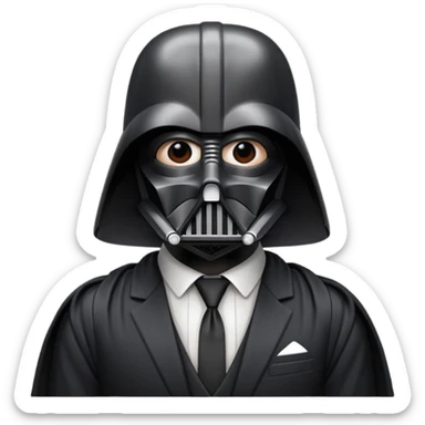 homem de ferro  de darth veder sticker