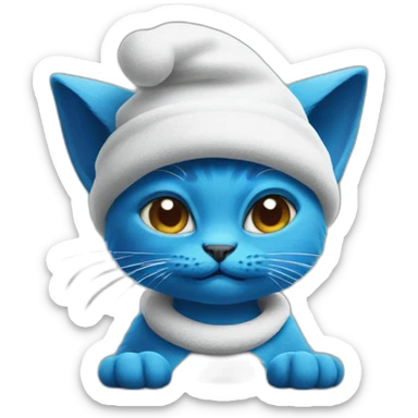 smurf cat meme sticker
