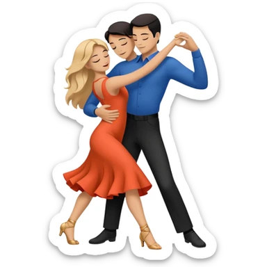 Minimalistic flat vector icon, iOS style, thin black contour on white background. Silhouette of a dancing couple in close embrace, symbolizing Bachata. Clean, no text, no shadows sticker