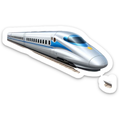 high speed bullet train sticker