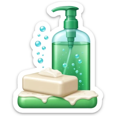 Soap and shampoo sticker