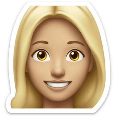 blonde outdoors portrait sticker