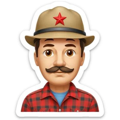 Stalin is a truck driver. sticker