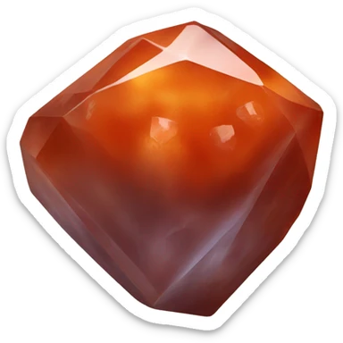 Carnelian crystal sticker