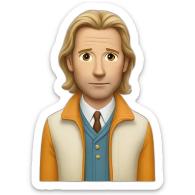 wes anderson movie sticker