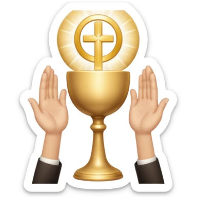 adoration and eucharist sticker