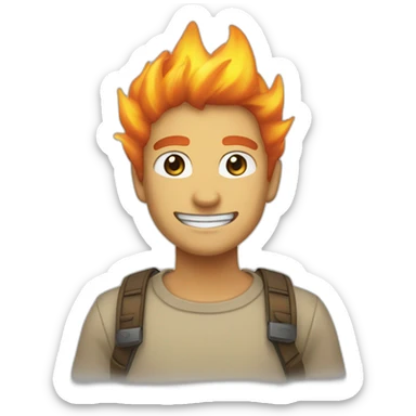 Pyrobut qui vient de Pokémon épée sticker