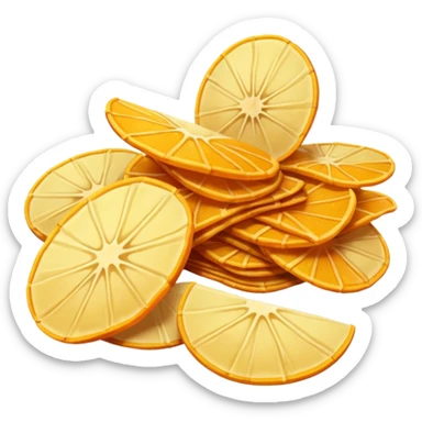 orange potato chips sticker