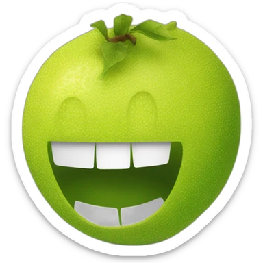 Un citron qui tire la langue sticker