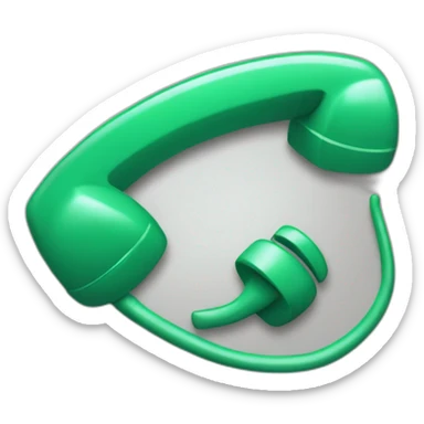 telephone receiver sticker