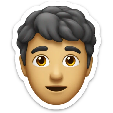 visage vu de côté sticker