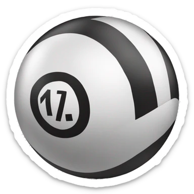 Boule de billard, avec écrit dessus le numéro : 11 sticker
