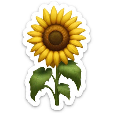 extravagant sunflower  sticker