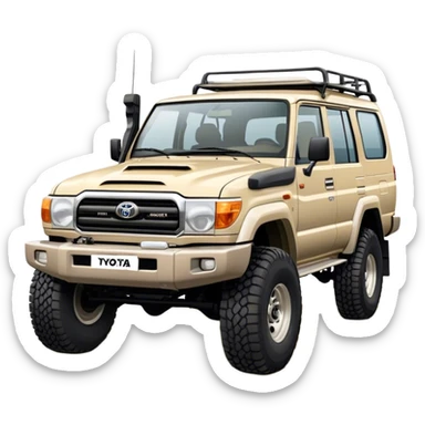 landcruiser 79 series - Toyota (Model Year: 2008) (Iconic colour: sand) sticker