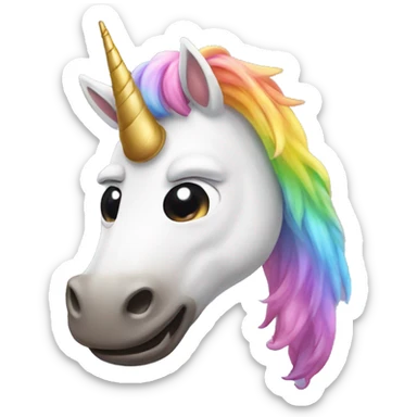 Unicorn poopin sticker