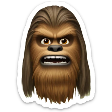 Chewbacca with donkey from shrek sticker